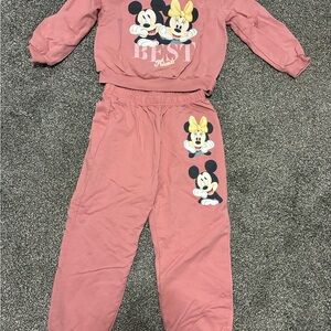 Disney Pink Set with Mickey and Minnie Mouse